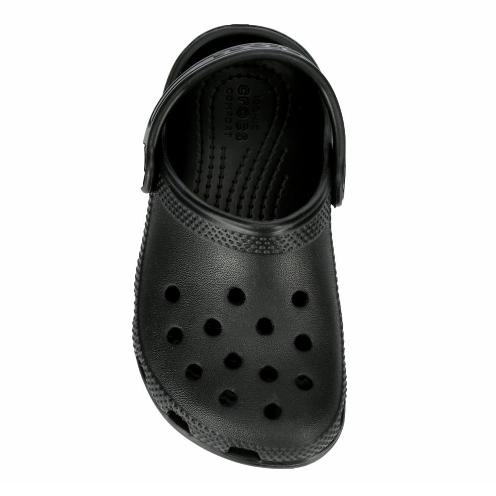 Black best sale baby crocs