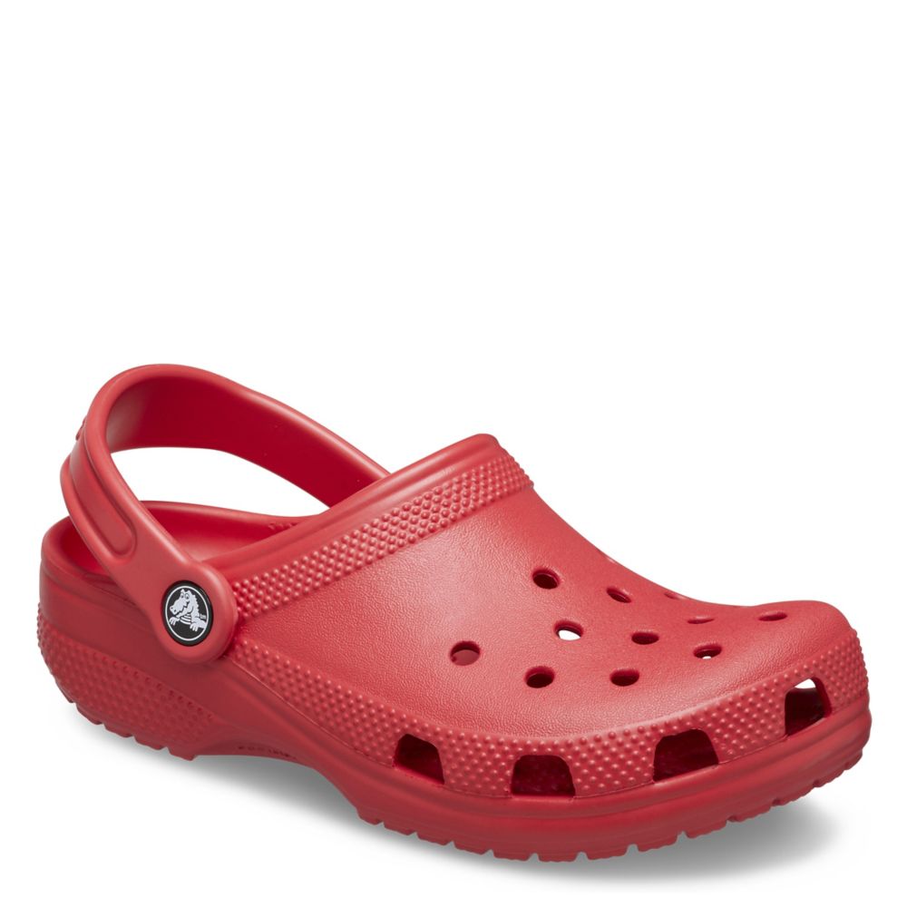 crocs red glitter