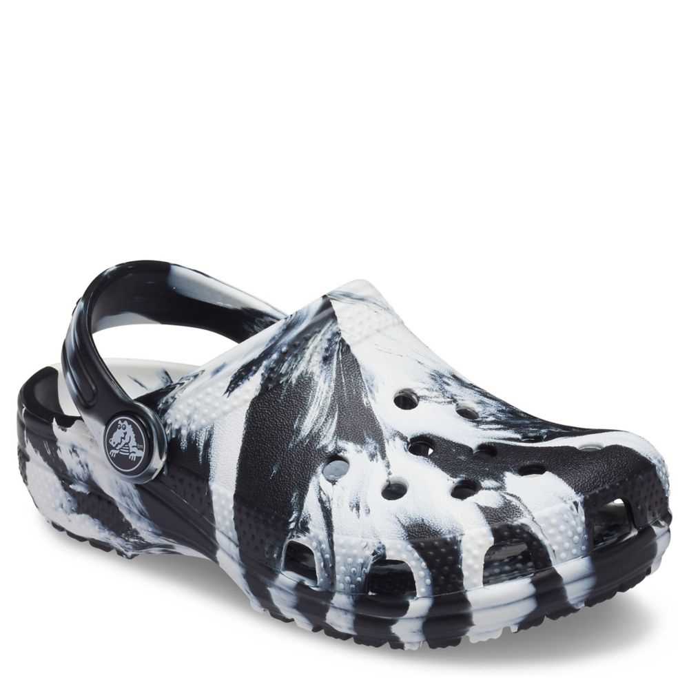 BOYS LITTLE BIG KID CLASSIC MARBLE CLOG BLACK