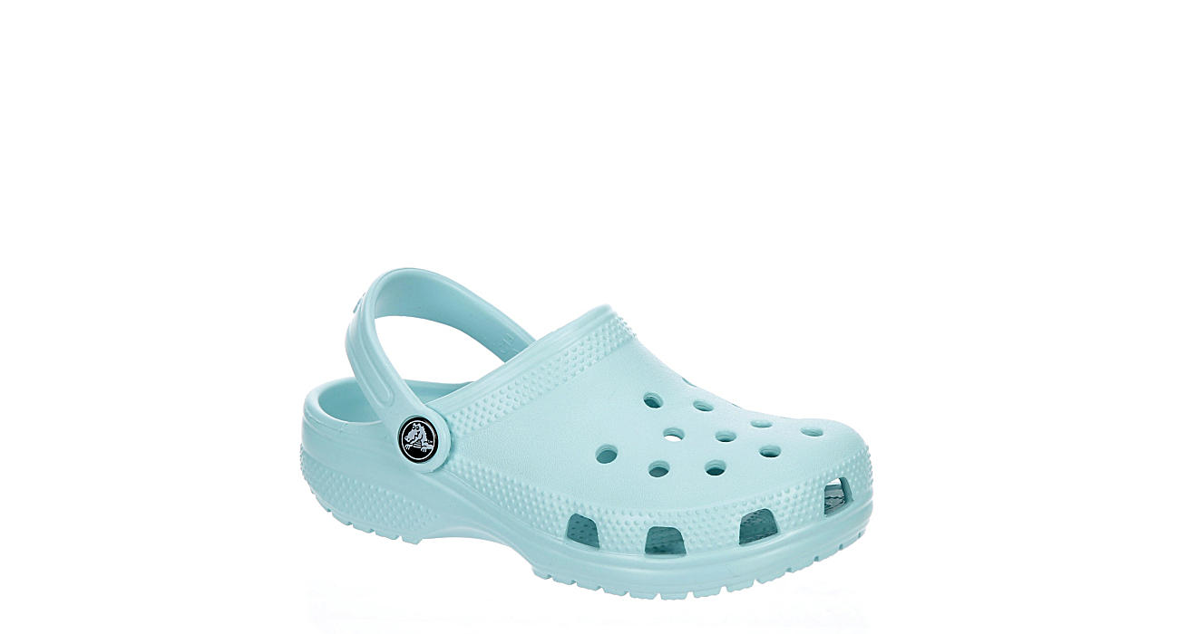 Girls baby toddler sandals Crocs slip on shoes blue size 6 