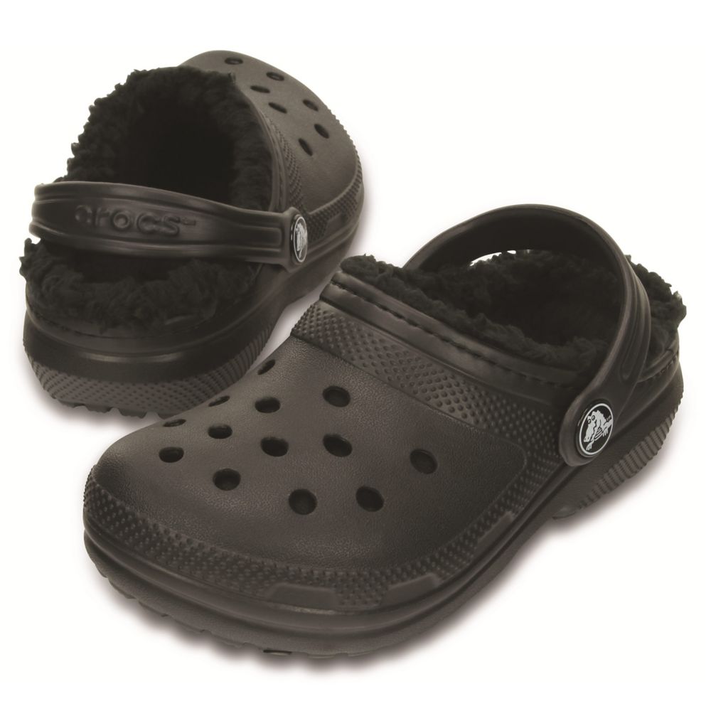 Kids lined crocs online