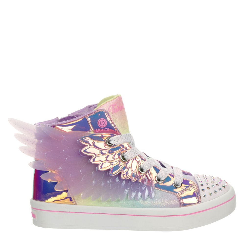 Purple Girls Twi-lites 2.0 Unicorn Wings Light Up Sneaker, Skechers
