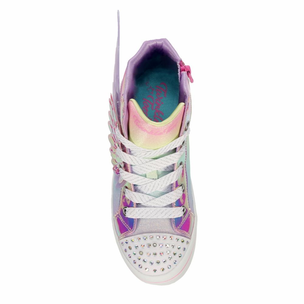 Pink Girls Twi-lites 2.0 Light Up Sneaker, Skechers