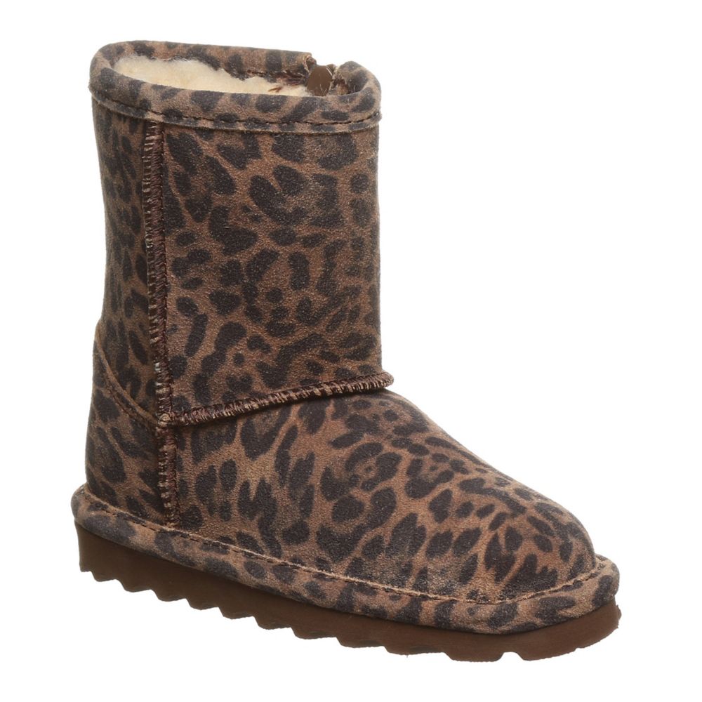 Leopard Bearpaw Girls Infant Elle Exotic Fur Boot | Boots | Rack Room Shoes