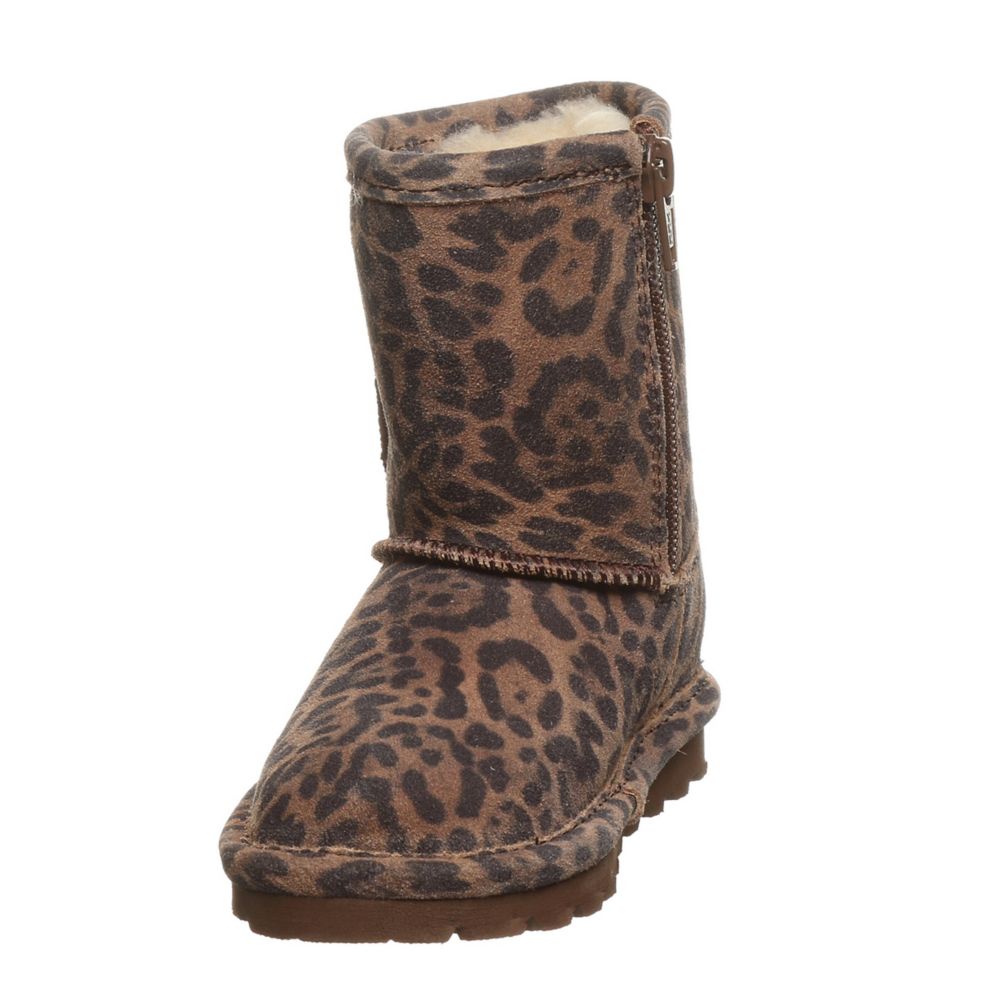 Leopard Bearpaw Girls Infant Elle Exotic Fur Boot Boots Rack Room Shoes