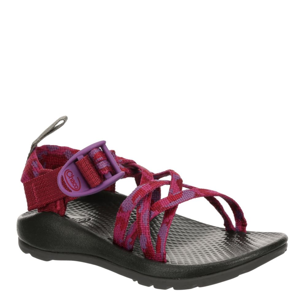 FUSCHIA CHACO Girls Little-big Kid Zx1 Ecotread Outdoor Sandal