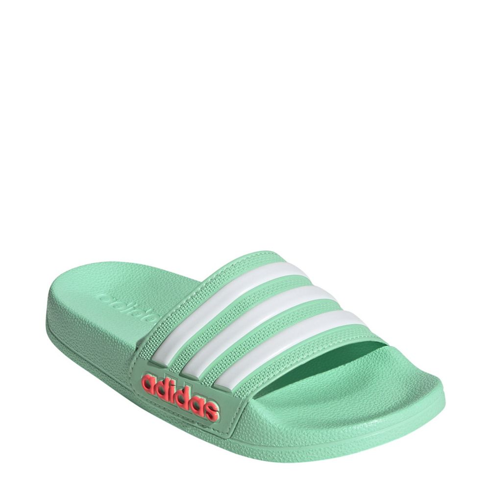 Mint Adidas Girls Adilette Slide | Sport Sandals | Rack Room Shoes