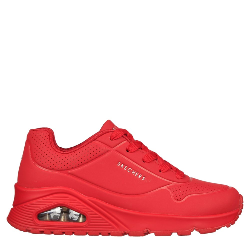 all red trainers womens