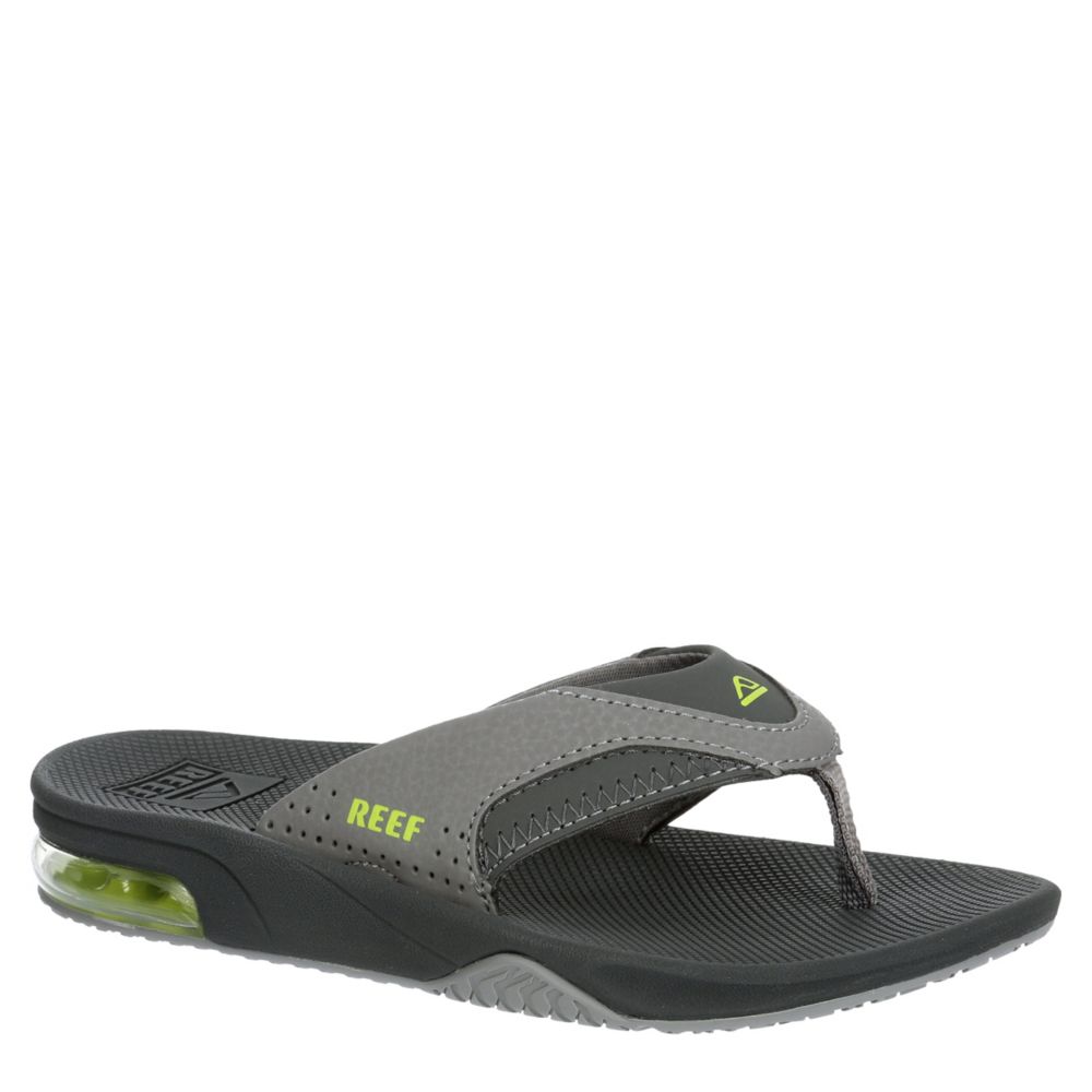 reef gray flip flops