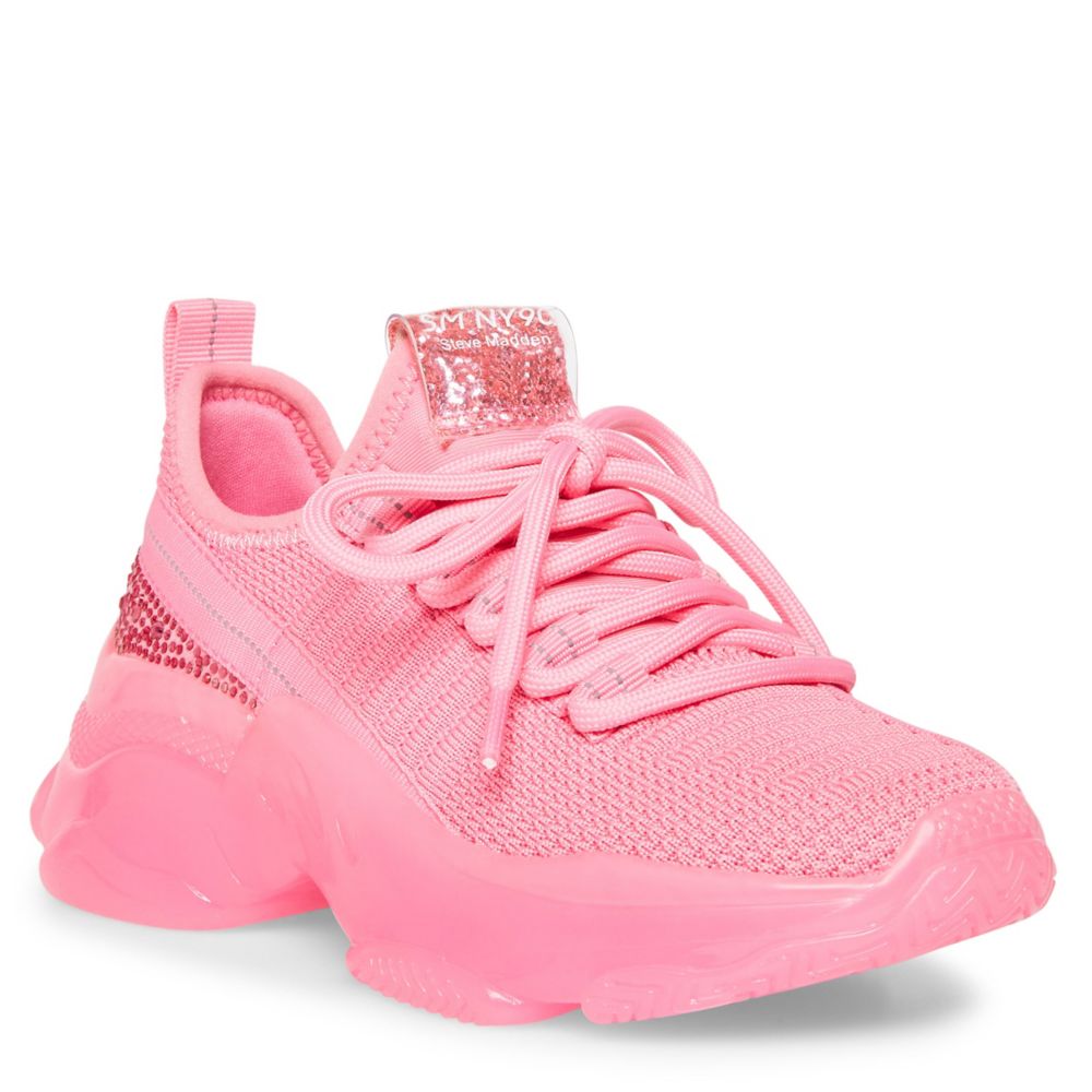 steve madden pink glitter sneakers