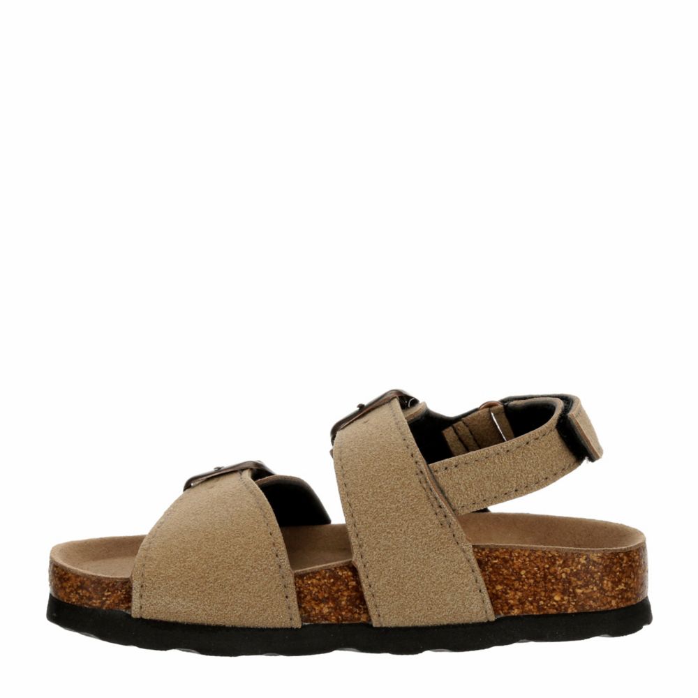 BOYS TODDLER-LITTLE KID RAWLEY FOOTBED SANDAL - TAN