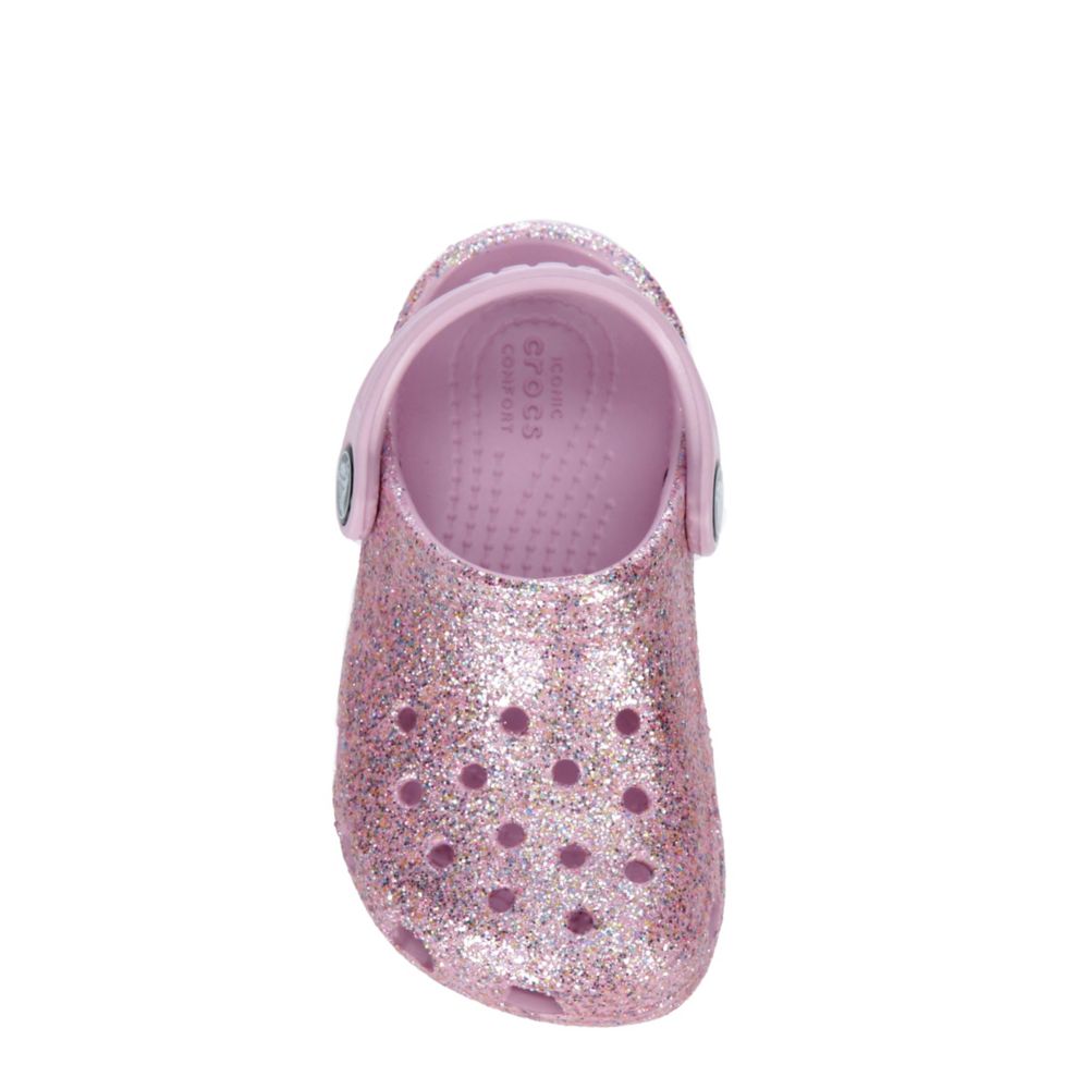 Pink Glitter Crocs Girls Infant Classic Clog | Infant & Toddler | Rack Room  Shoes