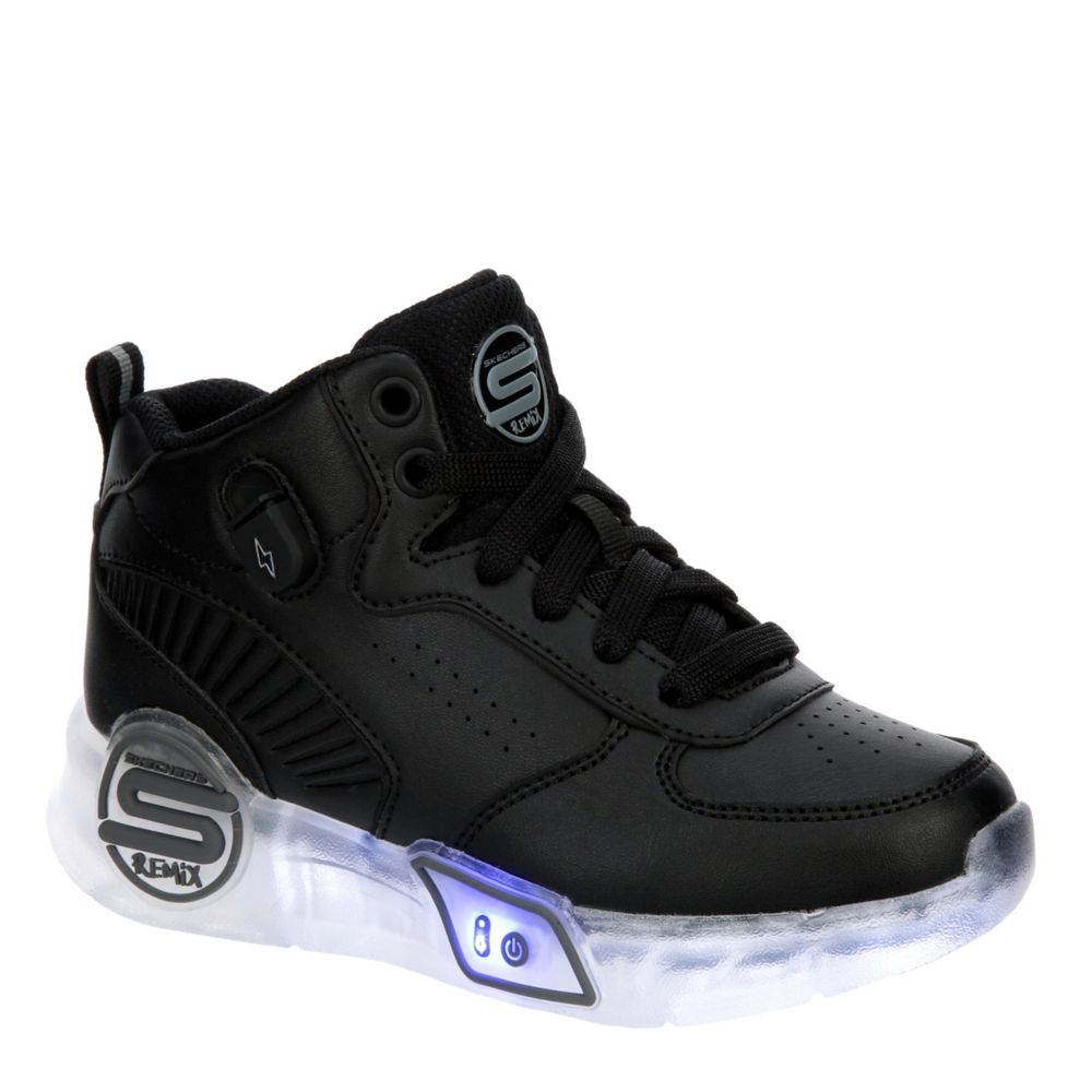 Black Skechers Little And Big Kid Lights Remix Light Up Sneaker Kids | Rack Room Shoes