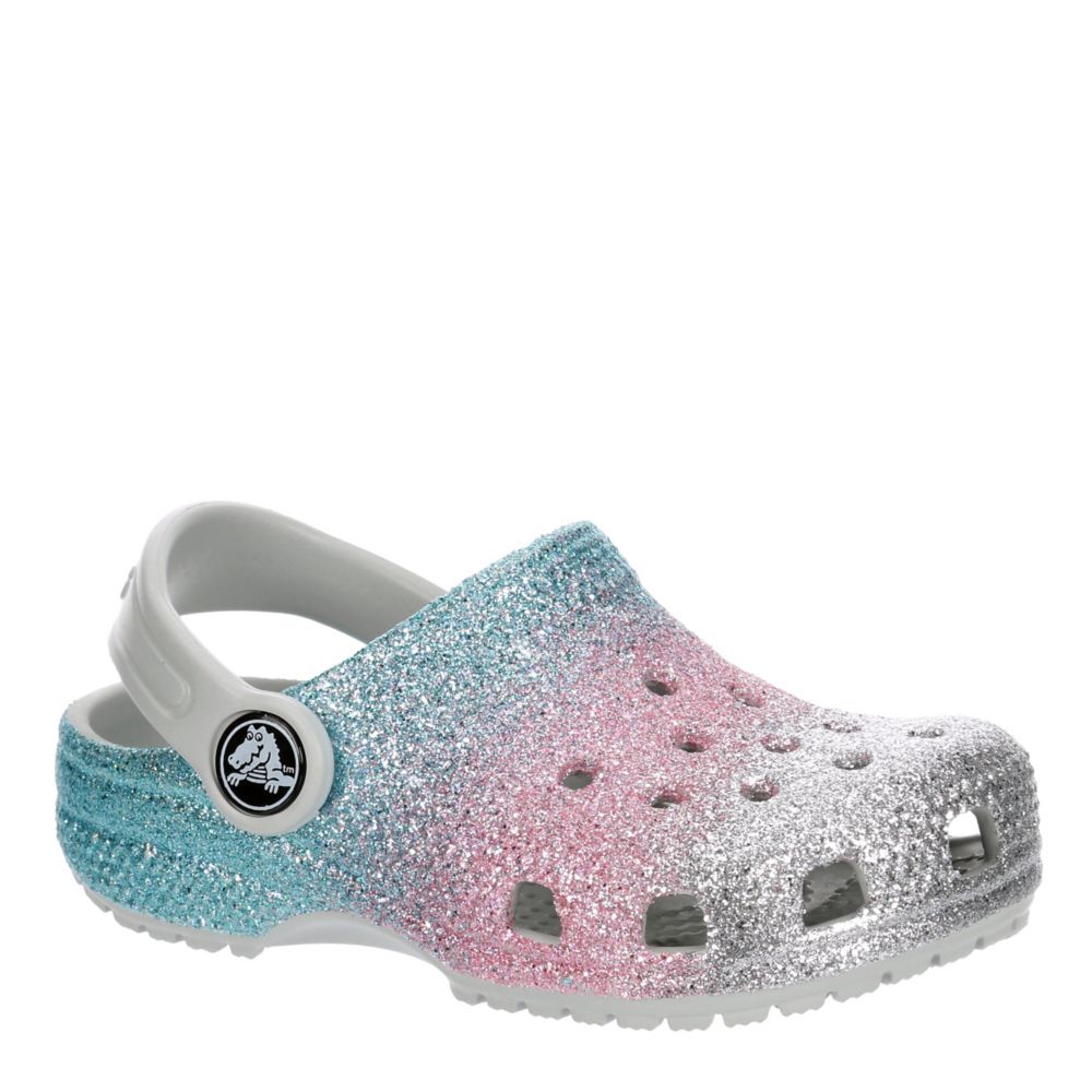 Toddler store sparkle crocs