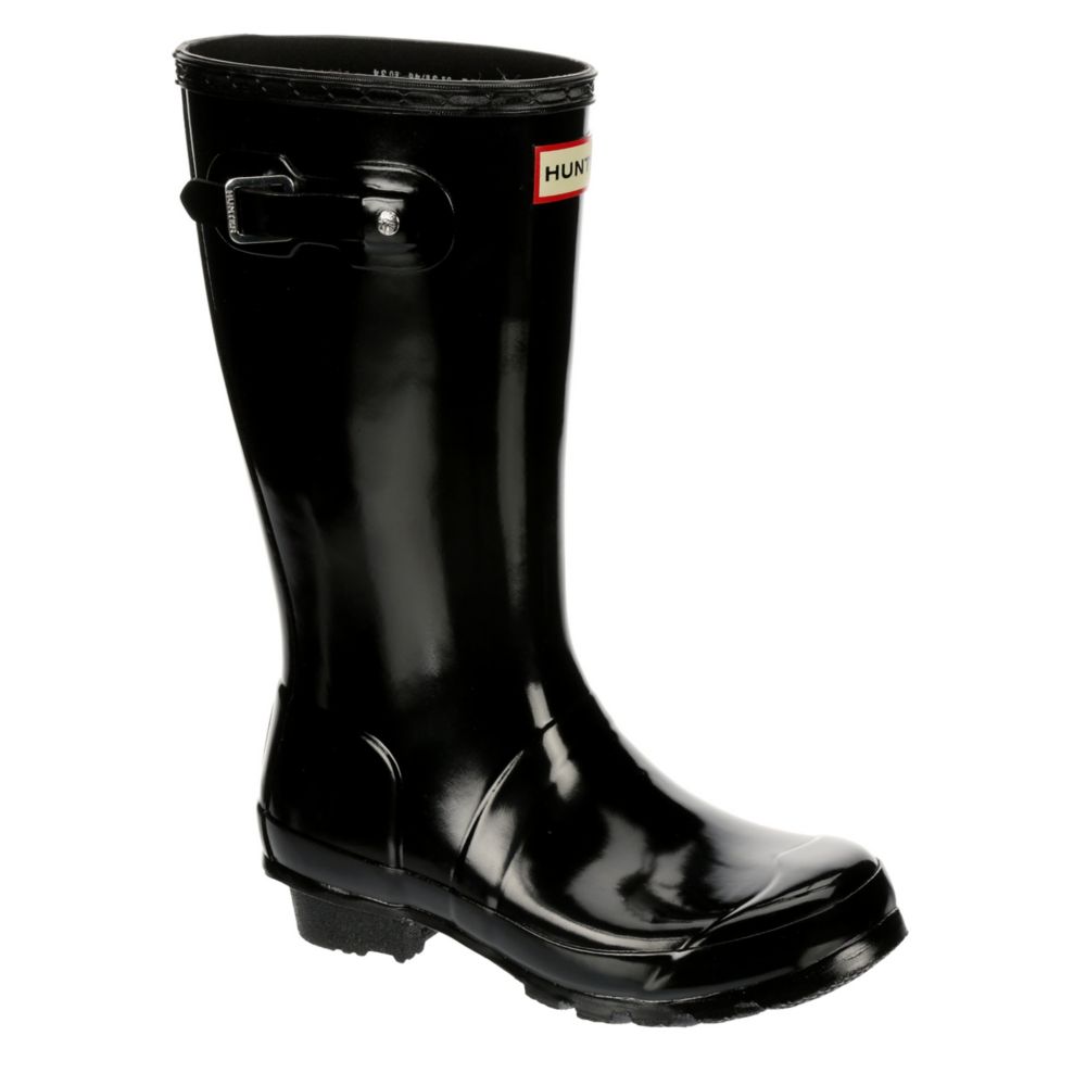 girls black rain boots