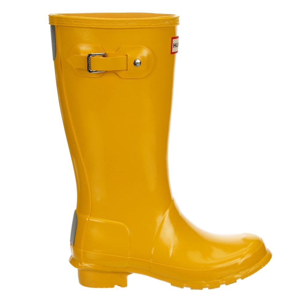 Yellow Hunter Boots Llc Girls Original Kids Gloss Rain Boot | Boots ...