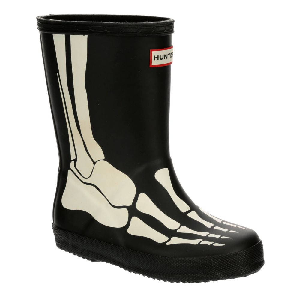 Black Hunter Boys Infant First Classic Skeleton Print Rain Boot | Boots |  Rack Room Shoes