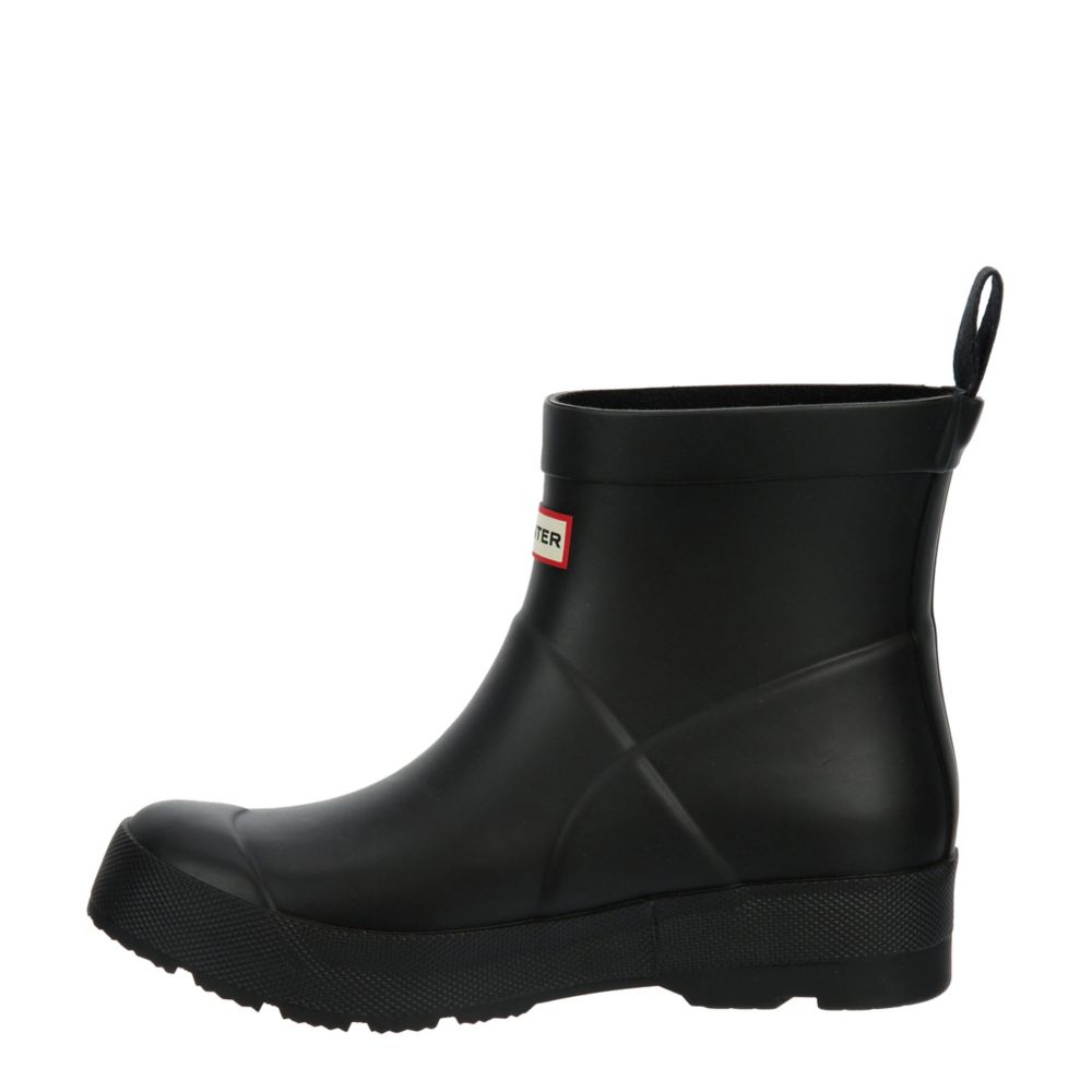 Big kid hunter rain hotsell boots black