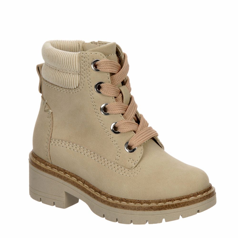 Eliza Cream Lace Up Boots – She Is Boutique