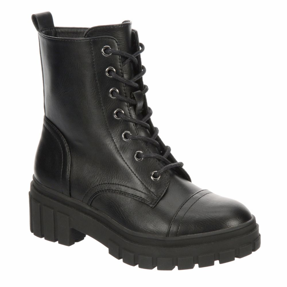 Little girls black boots best sale