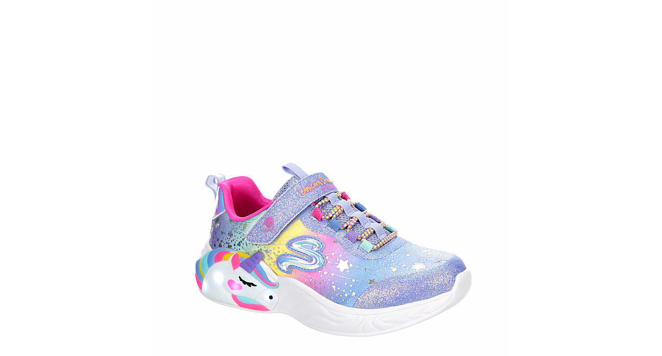 zoom at opfinde musikalsk Light Blue Skechers Girls Unicorn Dreams Light Up Sneaker | Light Up | Rack  Room Shoes