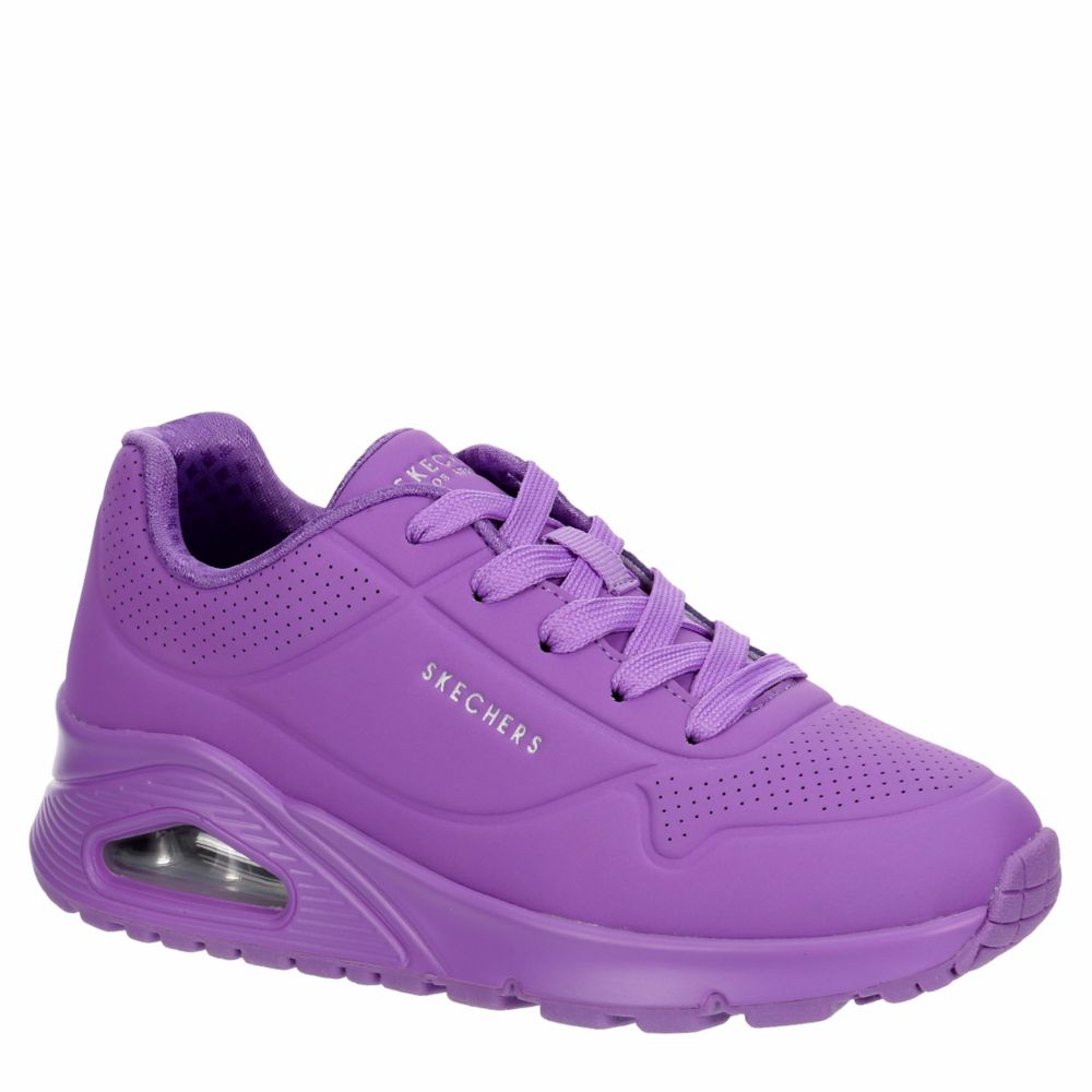 Women's Purple Slip-on Walking Shoes, Breathable Flat Shoes