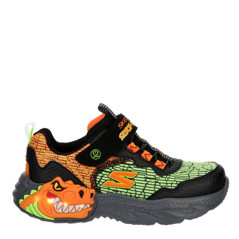 Black Boys Little-big Kid Dino-lights Light Up Sneaker | Skechers | Rack  Room Shoes