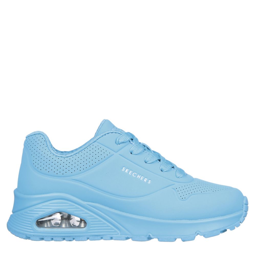 Bright Blue Skechers Girls Uno Sneaker | | Room Shoes