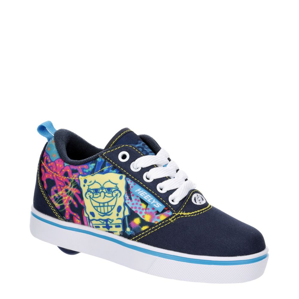 BOYS LITTLE BIG KID SPONGEBOB PRO 20 PRINTS SNEAKER NAVY