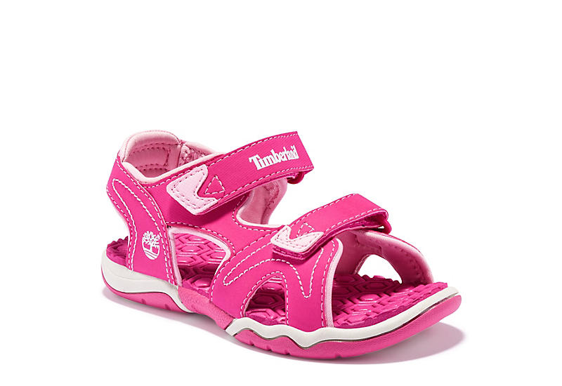 Pink Timberland Girls Little Kid Adventure Seeker Outdoor Sandal | Kids ...