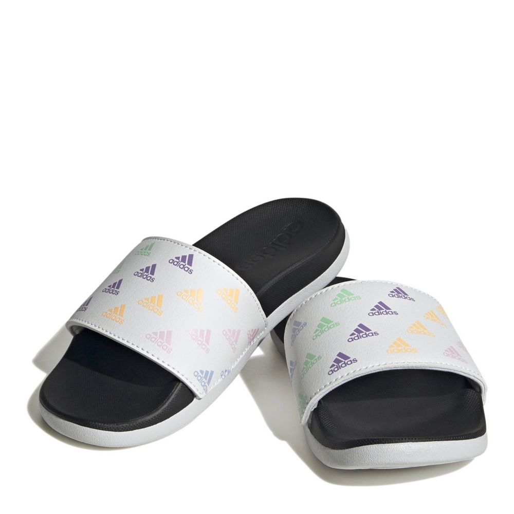 Girls best sale adidas slides