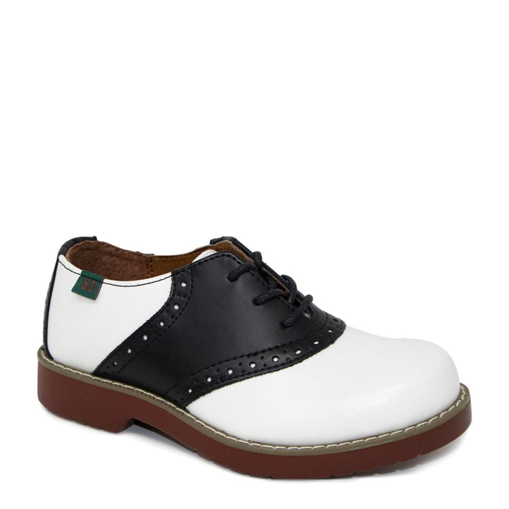 Black and white oxford school hot sale girl shoes