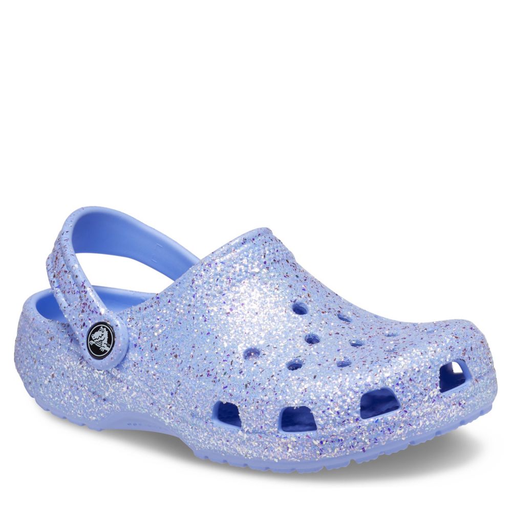 Big kids best sale glitter crocs