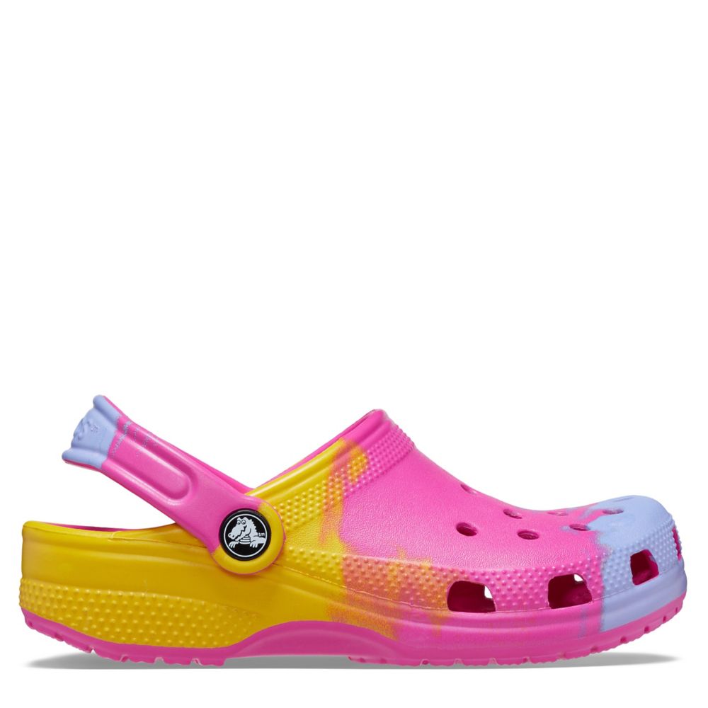 Girls shop rainbow crocs