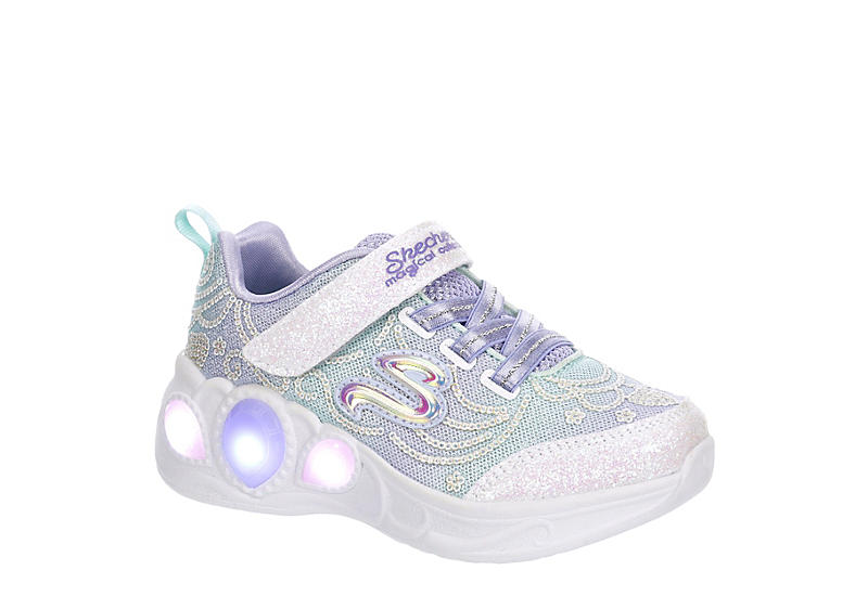 Purple Skechers Girls Toddler Princess Wishes Light Up Sneaker ...