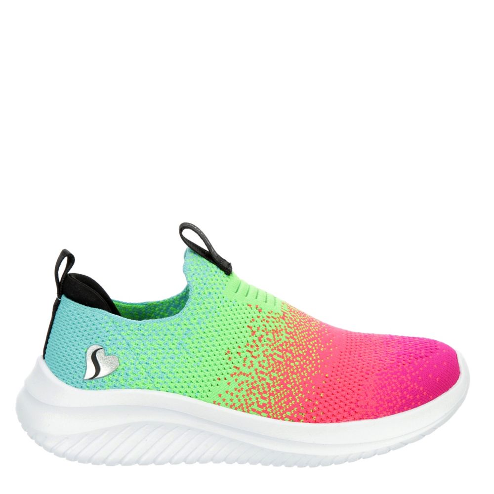 Multicolor Skechers Girls Little-big Kid Ultra Flex Slip On Sneaker ...