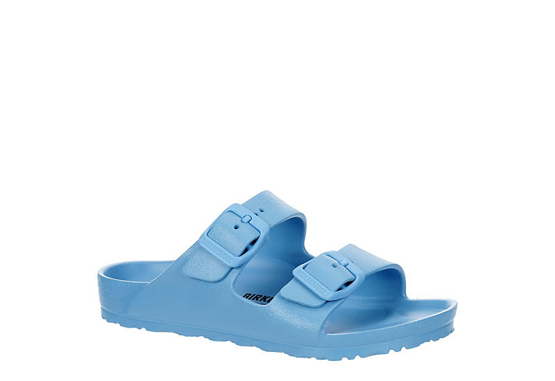 Blue Birkenstock Girls Arizona Footbed Sandal | Slides | Rack Room Shoes