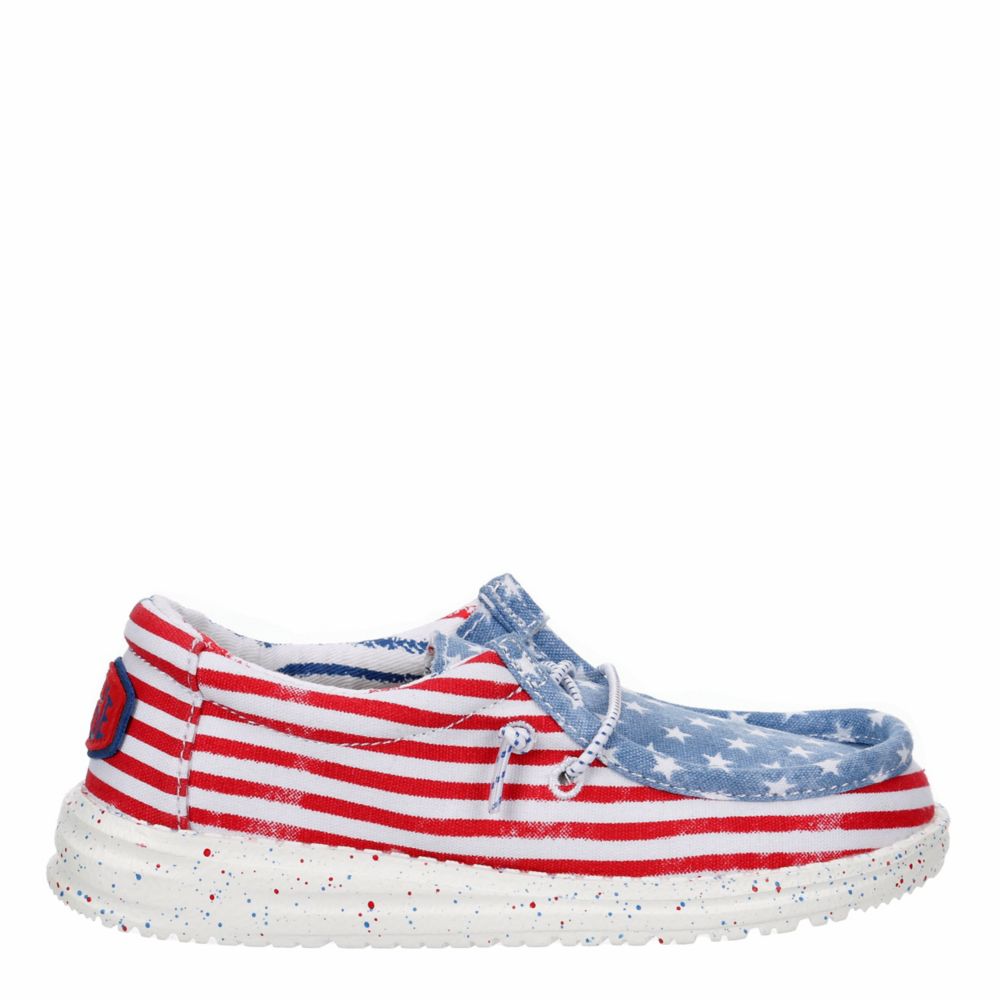 BOYS WALLY YOUTH AMERICANA SLIP ON SNEAKER