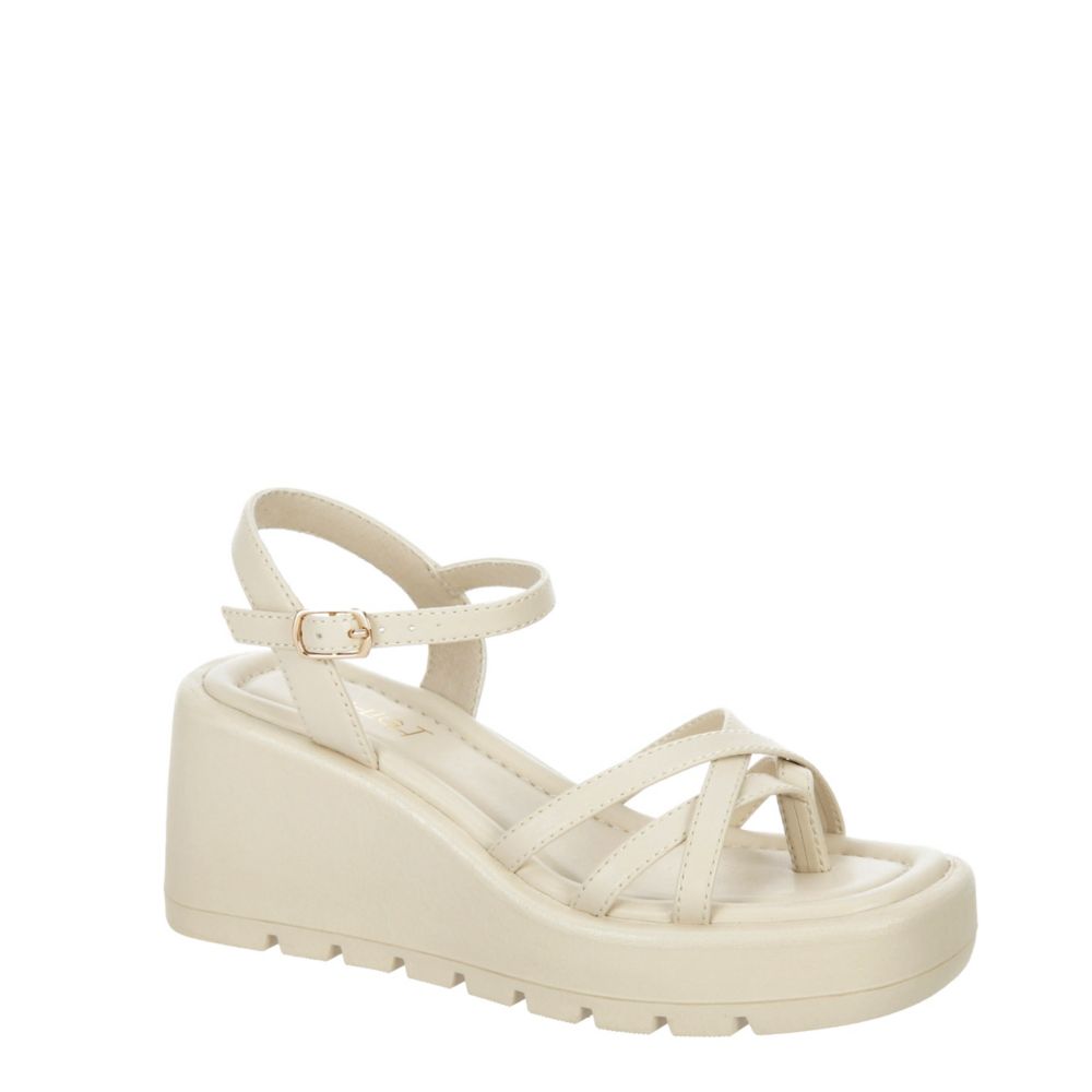 Bone Limelight Girls Little-big Kid Sage Wedge Sandal