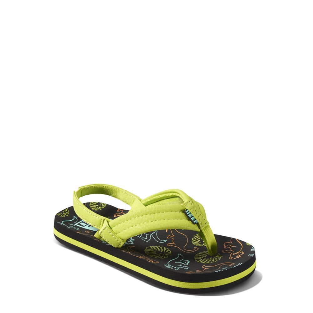 GREEN REEF Boys Toddler little Kid Little Ahi Flip Flop Sandal