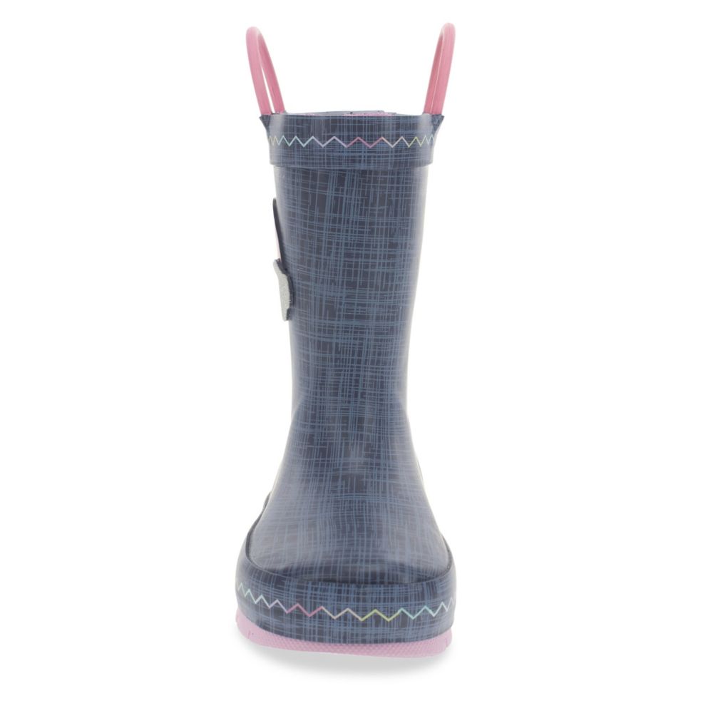 GIRLS TODDLER JEAN PATCH RAIN BOOT