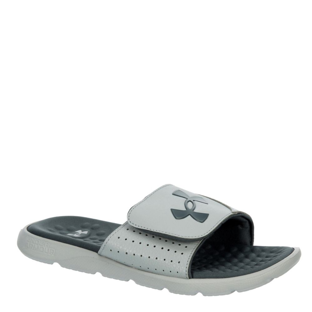 voor mij Zij zijn Onbeleefd Grey Under Armour Boys Little And Big Kid Ignite Slide Sandal | Kids | Rack  Room Shoes