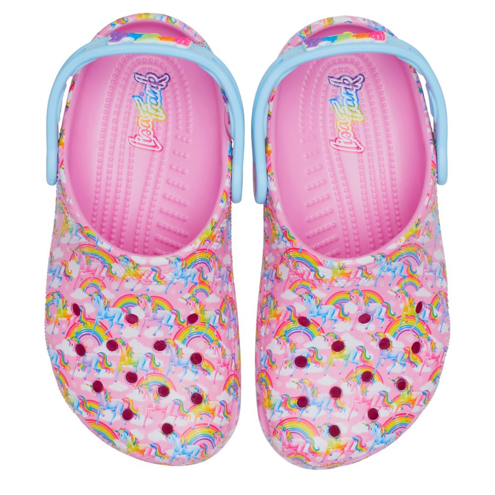 Pink Girls Little-big Kid Lisa Frank Classic Clog, Crocs