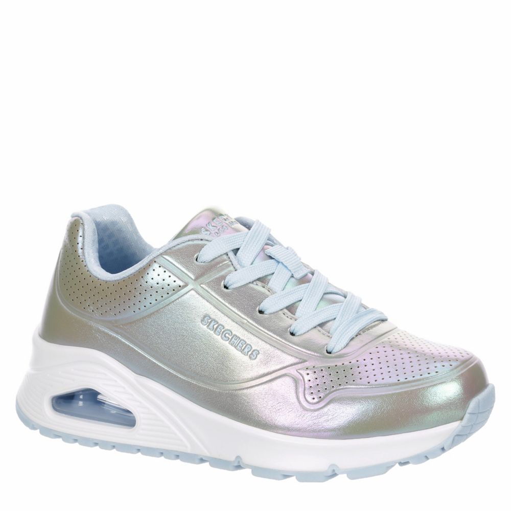 der ovre Overlevelse til stede Silver Skechers Girls Little-big Kid Uno Sneaker | Athletic & Sneakers |  Rack Room Shoes