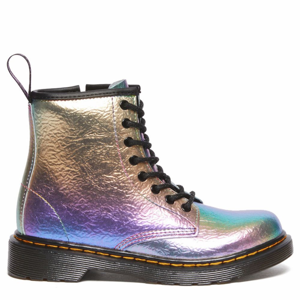 Multicolor Girls Little big Kid 1460 Combat Boot Dr.martens