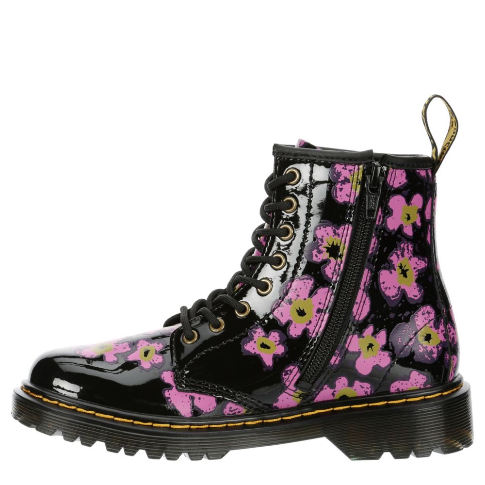 Black Dr.martens Girls Little-big Kid 1460 Combat Boot | Rack Room Shoes