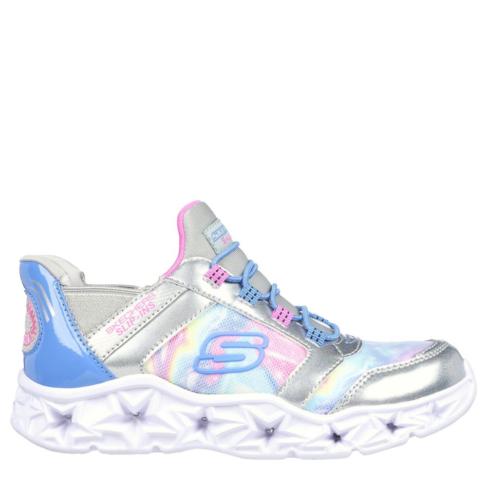 GIRLS SLIP-INS: GALAXY LIGHTS SLIP ON SNEAKER