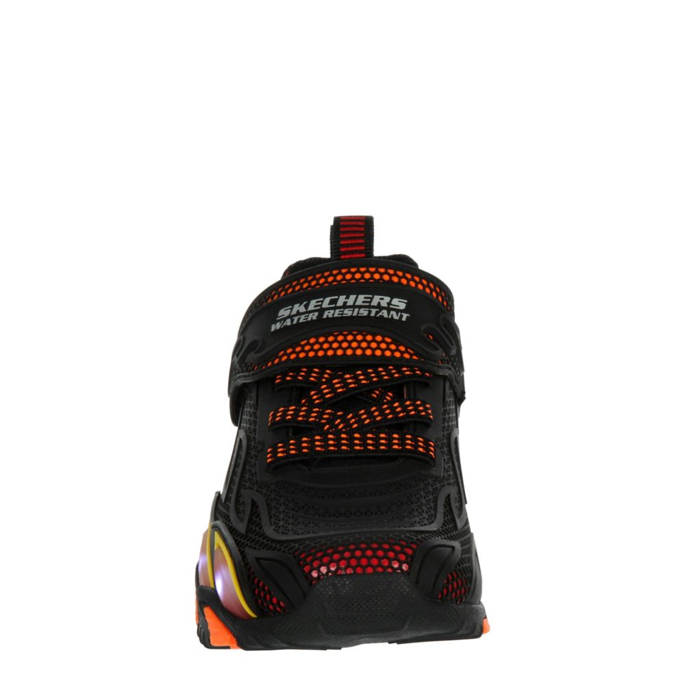 Orange Skechers Boys Hydro Lights Heat Stripes Light Up Sneaker | Rack ...