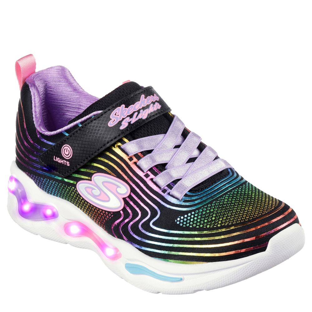 Skechers light 2024 up girl shoes