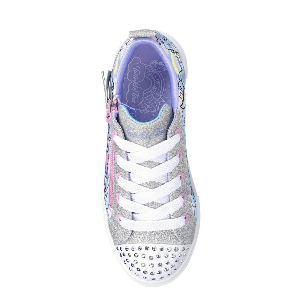 GIRLS TWINKLE SPARKS FLYING HEARTS LIGHT UP SNEAKER